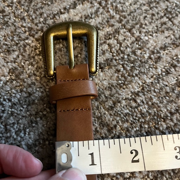 Express women’s size medium brown belt, gold hardware - Picture 5 of 5